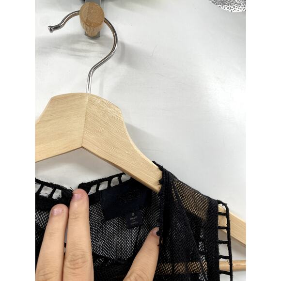 NBD Black Cutout Lace Midi Dress - Picture 4 of 5